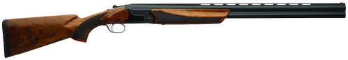 Charles Daly 930395 202E  20 Gauge Break Open 3" 2rd 26" Black Over/Under Vent Rib Barrel, Black Engraved Steel Receiver, Fixed w/Pistol Grip Walnut Stock