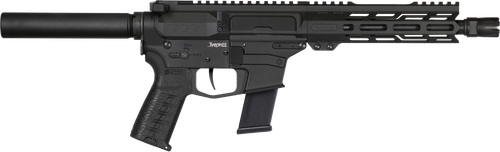 CMMG 45A790FAB Banshee MKG 45 ACP 13+1 8" Black Nitride Medium Taper Threaded Barrel, EML 7" M-LOK Handguards, Black Armor Cerakote Aluminum Picatinny Rail Receiver, Pistol Tube, CMMG Zeroed Grips