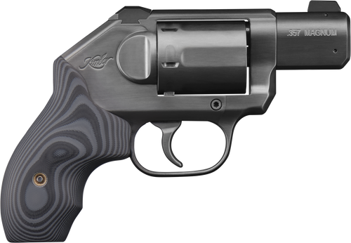 Kimber Mfg, Inc 3400012CA K6S DC *CA Compliant DAO 357 Mag 6 Shot 2" Brushed Black DLC Stainless Steel Barrel & Cylinder, Black DLC Brushed Stainless Steel Frame, G10 Grip, Concealed Hammer