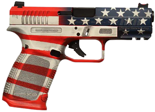 Gforce Arms GFRPX3C9USA Exodus  9mm Luger 15+1 4.02" Black Steel Barrel, USA Cerakote Serrated Steel Slide, USA Cerakote Polymer Frame w/Accessory Rail, Textured Grip