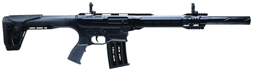 Charles Daly 930411 AR-12A  12 Gauge Semi-Auto 3" 5+1 18.50" Black Steel Barrel, Black Picatinny Rail Aluminum Receiver, Black Adj w/Pistol Grip Synthetic Stock