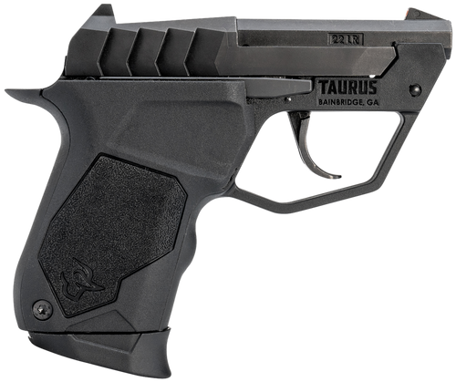 Taurus 1-22TUC131 22TUC  Micro-Compact Frame 22 LR 9+1 2.50" Matte Black Steel Tip-Up Barrel, Matte Black Serrated Stainless Steel Slide, Black Polymer Frame, Black Polymer Grip