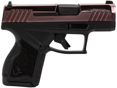 Taurus 1-GX4M931-RG GX4  Micro-Compact Frame 9mm Luger 13+1 3.06" Satin Black DLC Stainless Steel Barrel, Rose Gold PVD Serrated Alloy Steel Slide, Matte Black Stainless Steel Frame, Textured Grip