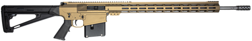 Great Lakes Firearms GL10308SSBRZ GLFA  308 Win 10+1 18" Stainless Threaded Barrel, Bronze Cerakote Picatinny Rail Aluminum Receiver, 6 Position Mil-Spec Black Synthetic Stock, Mil-spec Polymer Grip