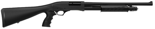 Retay USA GPSTACPG18 GPS  12 Gauge Pump 3" 4+1 18.5" Black Steel Barrel, Matte Black Anodized Aluminum Receiver, Black Fixed w/Pistol Grip Synthetic Stock