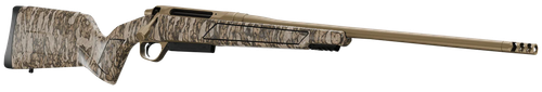 Christensen Arms 8011501200 Evoke  Full Size 243 Win 4+1 20" Flat Dark Earth Cerakote #4 Contour Threaded Barrel, Mossy Oak Bottomland Fixed Hybrid Hunter w/Picatinny Rail Synthetic Stock