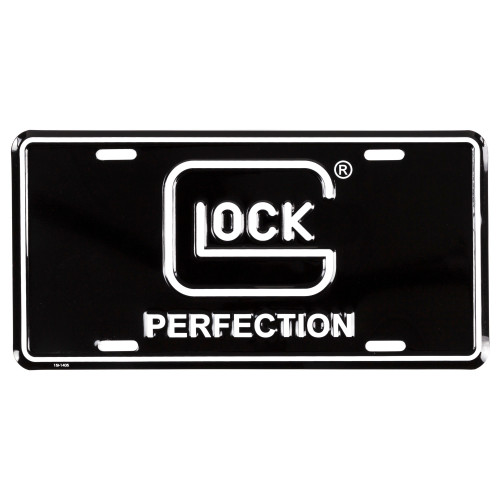 GLOCK OEM PERF LICENSE PLATE BLK/WHT