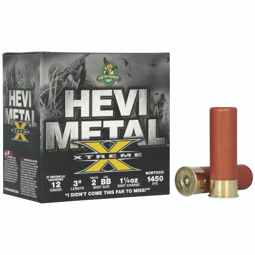 HEVI 12GA 3" #2 TUNGSTEN/BB STEEL