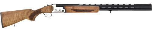 Iver Johnson Arms IJ60028LW28S IJ600 Lightweight Full Size 28 Gauge Break Open 3" 2rd 28" Black Over/Under Vent Rib Barrel, Silver Engraved Aluminum Receiver, Fixed Walnut Wood Stock, Ambidextrous