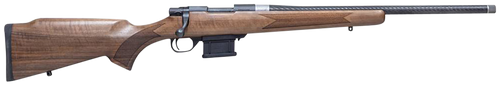 Howa HWHCF6ARC M1500 Mini Action Hunter 6mm ARC 5+1 20" Black Carbon Fiber Wrapped Barrel, Black Drilled & Tapped Steel Receiver, Walnut Fixed Stock, Right Hand