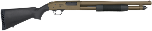 Mossberg 50781 590 Thunder Ranch 12 Gauge 5+1 3" 18.50" Cylinder Bore, Patriot Brown Barrel/ Optic Cut Rec, Black Synthetic Furniture, Fiber Optic Sight