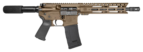 Diamondback DB1915B061 DB15  300 Blackout 28+1 10", FDE, Carbon Lower, 9" M-LOK Handguard, Black Padded Buffer Tube/Magpul Grip
