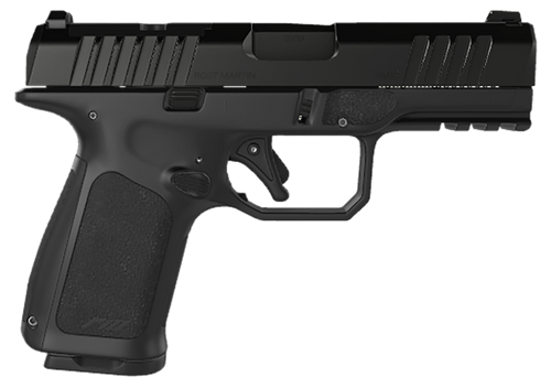 Rost Martin RM1CBLKOSP15 RM1C  9mm Luger 15+1 4" Black Match Grade Barrel, Black Tenifer Optic Ready/Serrated Steel Slide, Black Polymer Frame w/Picatinny Rail, Textured Grip, Ambidextrous