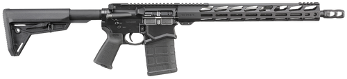 Ruger 5610 SFAR  308 Win 20+1 16.10" Black Steel Barrel, Black Hardcoat Anodize Picatinny Rail Aluminum Receiver, 15" M-LOK Handguard, Magpul SL Black Synthetic Stock, Black Magpul Grip, Right Hand