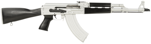 Zastava Arms Usa ZR7762CSB ZPAPM70  7.62x39mm 30+1 16.30" Black Chrome Lined Steel Barrel, Silver Receiver, Black Polymer Handguard, Fixed Dark Walnut Synthetic Stock