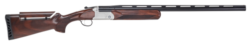 Stevens 23223 555 Trap 20 Gauge 3" 1rd 30" Vent Rib Barrel, Silver Aluminum Receiver,  Turkish Walnut Fixed Adjustable Comb Stock Ambidextrous