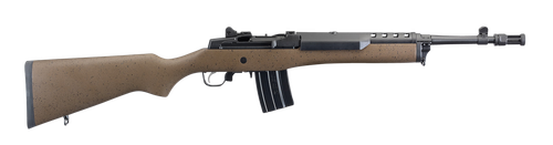Ruger 5889 Mini-14 Tactical 5.56x45mm NATO 20+1 16.12" Blued Threaded Barrel, Blued Drilled & Tapped Stainless Steel Receiver, Black Speckled Brown, Factory Installed Flash Suppressor, Right Hand