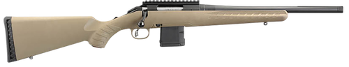 Ruger 26985 American Ranch  Compact 350 Legend 5+1 16.38" Matte Black Threaded Barrel, Matte Black Picatinny Rail Steel Receiver, Flat Dark Earth Fixed Synthetic Stock, Right Hand