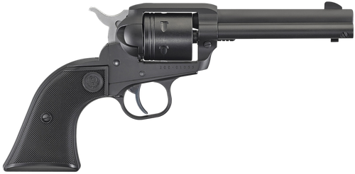 Ruger 2002 Wrangler  22 LR 6 Shot 4.62" Black Cerakote, Black Cerakote Aluminum Frame & Cylinder Black Checkered Polymer Grips