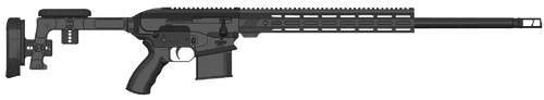 Bushmaster 0110000BLK BA30  308 Win 10+1 18" Black Threaded Barrel, Black Hard Coat Anodized 14" M-LOK Handguard, Chassis Black Aluminum Folding Stock, AR Style Grip, Ambidextrous