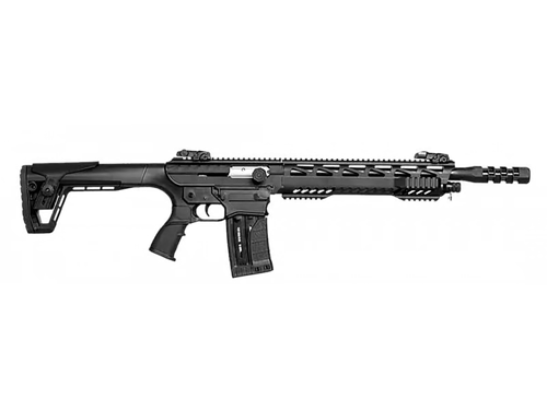 Gforce Arms GF991220DLX GF99 Deluxe 12 Gauge 5+1 20" Black Threaded Barrel, Black Cerakote Picatinny Rail Receiver, Adjustable Black Synthetic Stock