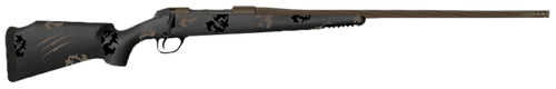 Fierce Firearms TWTROG300WIN22BT Twisted TI Rogue 300 Win 22" Black Cerakote Steel Threaded Barrel, Black Cerakote Drilled & Tapped Titanium Receiver, LR Negative Comb Trophy Camo Carbon Fiber Stock