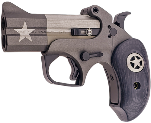 Bond Arms BATP 1836 Texas Independence 45 Colt (LC)/.410 2 Shot 3.50" Gray/Olive Cerakote w/Star Double Barrel, Steel Frame Black Ash w/Integrated Star Grips