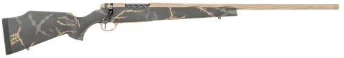 Weatherby MAM05N65RWR6B Mark V Accumark LTD 6.5 Wthby RPM 4+1 24" Barrel, Burnt Bronze Cerakote Metal Finish, Gray/Brown Accent Black Fixed Monte Carlo Stock