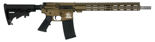 Great Lakes Firearms GL15223SSBRZ AR-15  223 Wylde 30+1 16" Stainless Barrel, Bronze Cerakote Receiver, Full Picatinny Rail, Black Collapsible Stock, Polymer Grip