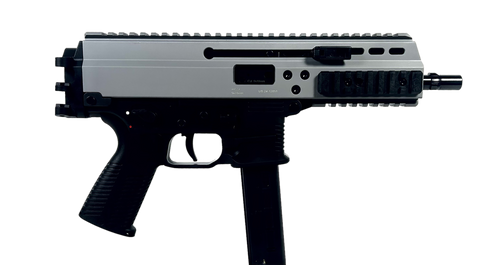 B&T Firearms BT36039SG9mm Luger 30+1 6.80" Black Barrel, Sniper Gray Anodized Aluminum/Polymer Receiver w/Picatinny Rail,M-LOK Handguard,  Black Polymer Grip, Ambidextrous