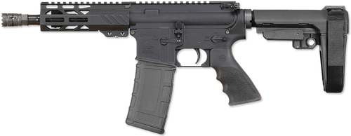 Rock River Arms BLK2132 LAR-15M  300 AAC Blackout 30+1 8" Black M-LOK Handguard, Black Aluminum Picatinny Rail Receiver, Black Polymer SB Tactical SBA3 Arm Brace, Black Hogue Rubber Grip
