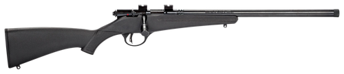 Savage Arms 13834 Rascal FV-SR Youth 22 LR 1rd 16.12" Threaded Barrel, Matte Blued Metal Finish, Matte Black Synthetic Stock Right Hand