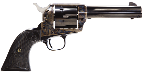 Colt Mfg P1650 Single Action Army Peacemaker 357 Mag 6 Shot 5.50" Blued Barrel & Cylinder, Color Case Hardened Frame, Black Polymer Grip