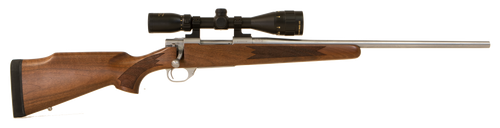 Howa HWH65CTS M1500 Standard Hunter 6.5 Creedmoor 5+1 22" Stainless Steel Threaded Barrel, Stainless Steel Receiver, Fixed Walnut Stock, *Scope Not Included*