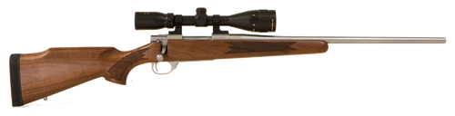 Howa HWH65CTS M1500 Standard Hunter 6.5 Creedmoor 5+1 22" Stainless Steel Threaded Barrel, Stainless Steel Receiver, Fixed Walnut Stock, *Scope Not Included*