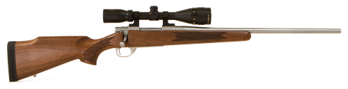 Howa HWH65CTS M1500 Standard Hunter 6.5 Creedmoor 5+1 22" Stainless Steel Threaded Barrel, Stainless Steel Receiver, Fixed Walnut Stock, *Scope Not Included*