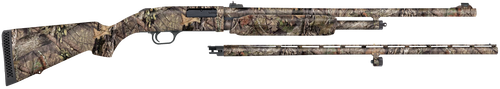 Mossberg 54183 500 Combo 20 Gauge 5+1 3" 26" Overall Mossy Oak Break-Up Country, Vent Rib/24" Slugster Barrels,  Fixed Synthetic Stock, Fully Rifled Bore Choke