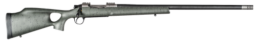 Christensen Arms CA10269315322 Summit TI  Full Size 7mm Rem Mag 3+1, 26" Natural Titanium Steel Threaded Barrel, Natural Titanium Aluminum Receiver, Green w/Black Webbing Fixed Thumbhole Stock