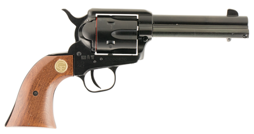 Chiappa Firearms 340053 SAA 1873  Medium Frame 22 LR 6 Shot, 4.75" Blued Steel Barrel, Blued Steel Frame, Blued Cylinder, Wood Grip, Exposed Hammer