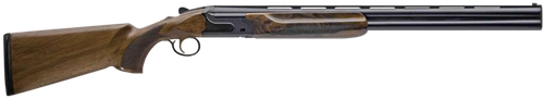 Charles Daly 930394 202E  12 Gauge Break Open 3" 2rd 28" Black Over/Under Vent Rib Barrel, Black Engraved Steel Receiver, Fixed w/Pistol Grip Walnut Stock