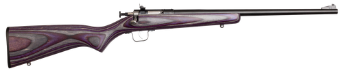 Crickett KSA2227 Youth  22 LR 1rd 16.12" Blued Barrel & Receiver, Fixed Front/Adjustable Rear Sights, Purple Laminate Stock w/11.5" LOP, Rebounding Firing Pin Safety
