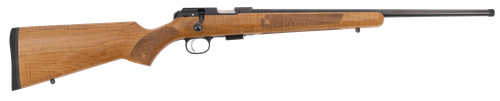 CZ-USA 02396 CZ 457 American 22 LR 5+1 20" Black Nitride Steel Threaded Barrel, AAAA Maple Wood Stock