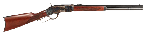 Taylors & Company 550220COM 1873 Comanchero Uberti Full Size 38 Special/357 Mag 10+1 20" Blued Octagon Barrel, Color Case Hardened Steel Receiver, Checkered Walnut Fixed Stock, Right Hand
