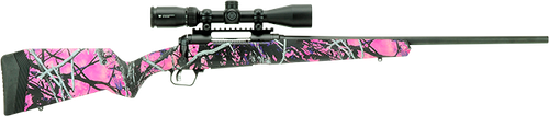 Savage Arms 57339 110 Apex Hunter XP 308 Win 4+1 20", Matte Black Metal, Muddy Girl Synthetic Stock, Vortex Crossfire II 3-9x40mm Scope
