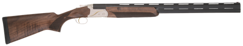 TriStar 33146 Trinity II LT Full Size 28 Gauge Break Open 3" 2rd 28" Black Over/Under Vent Rib Barrel, Engraved Silver Aluminum Receiver, Fixed Turkish Walnut Stock, Right Hand