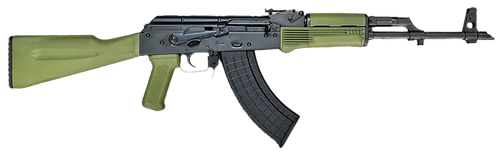 Riley Defense Inc RAK102G RAK  7.62x39mm 30+1 16.25" Black Nitride Threaded Barrel, Black Oxide Mil-Spec Receiver, Fixed Army Green Polymer, Stock OD Green Polymer Grip