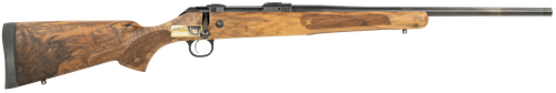 CZ-USA 07716 CZ 600 American ST2 308 Win 5+1 20" Threaded, Black Barrel/Rec, Grade A Dark Walnut Stock, Adj. Trigger