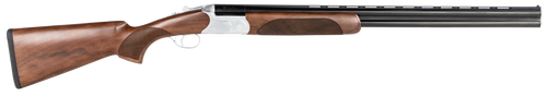 CZ-USA 06478 Redhead Premier  16 Gauge 2.75" 2rd 28" Gloss Black Chrome Barrel, Silver Satin Chrome Metal Finish, Walnut Stock Includes IC & M Chokes