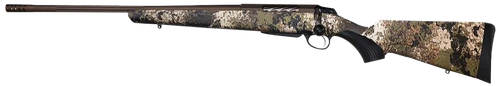 Tikka JRTXVW470 T3x Lite 7mm Rem Mag 3+1 24.30" Fluted/Threaded, Midnight Bronze Cerakote Barrel/Rec, Veil Wideland Synthetic Stock, Interchangeable Grip, Muzzle Brake Left Hand