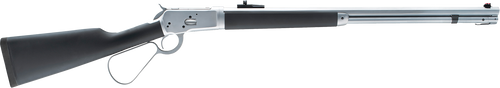 Taylors & Company 220089 1892 Alaskan Take-Down 357 Mag Caliber with 7+1 Capacity, 16" Barrel, Matte Chrome Metal Finish & SoftTouch Black Synthetic Stock Right Hand (Full Size)